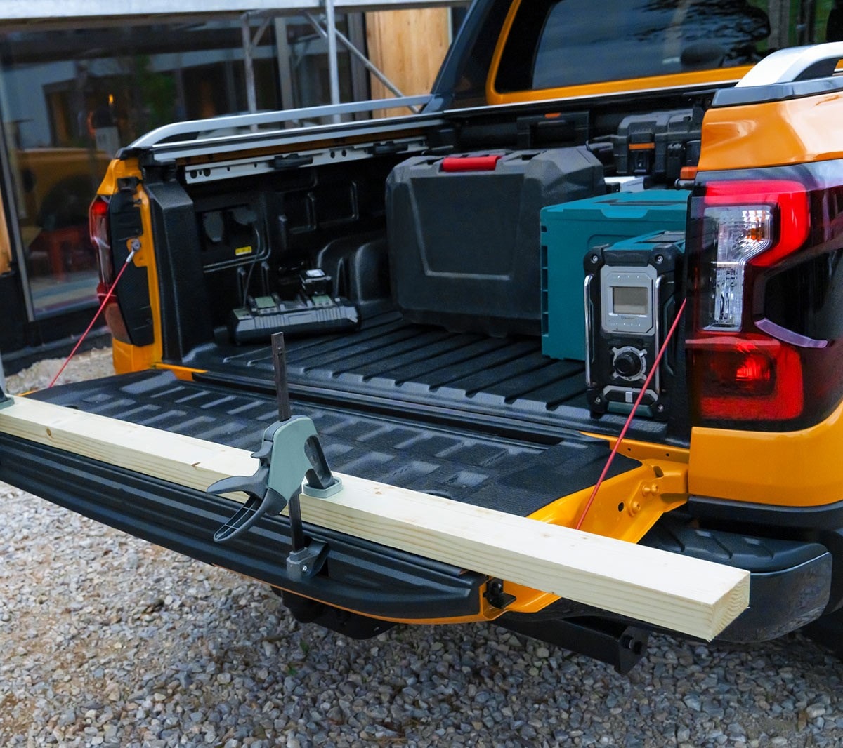Ford Ranger Wildtrak tailgate open