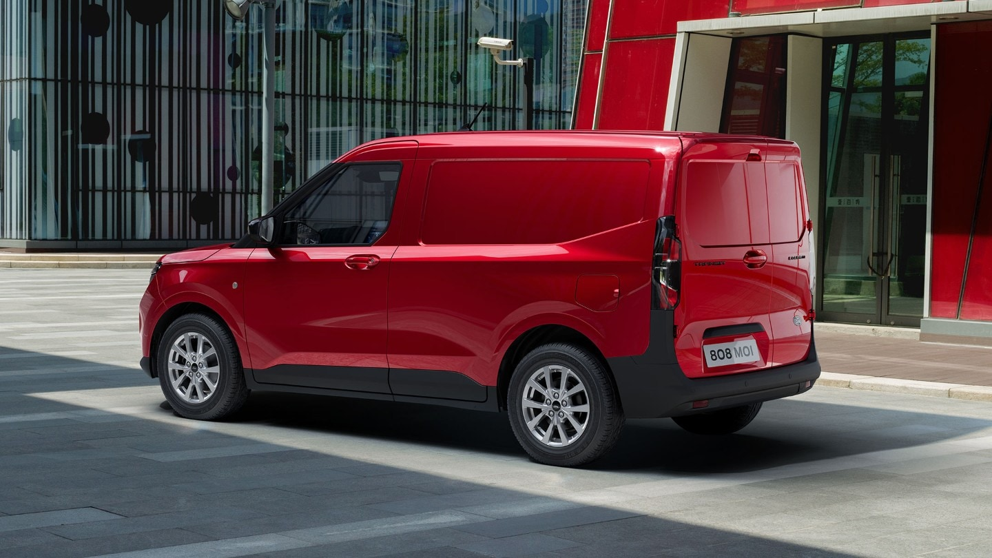 Red Ford Transit Courier